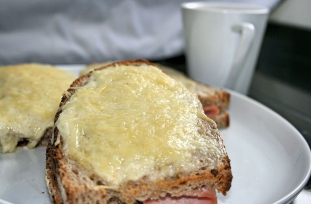Toasted Ham and Cheese Sandwich